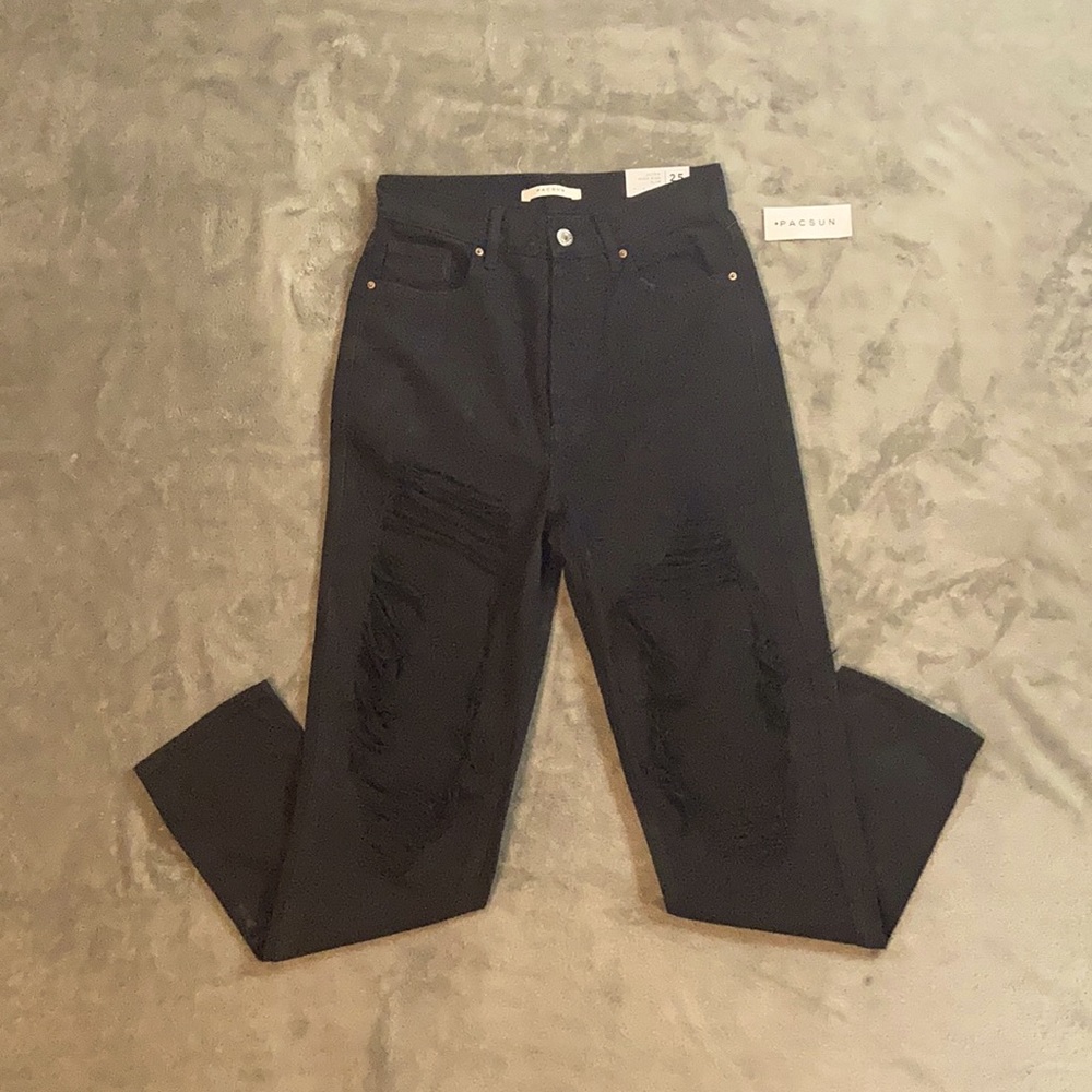 brand new high rise slim jeans.